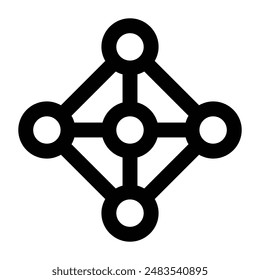 Simple Connection icon. The icon can be used for websites, print templates, presentation templates, illustrations, etc