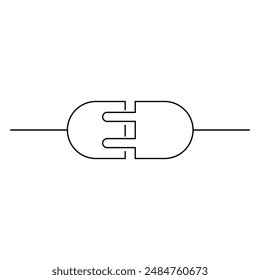 simple connection icon illustration design