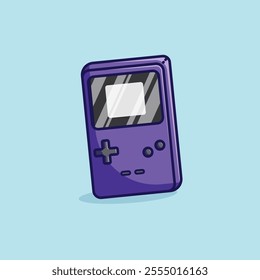 Simple console Game boy color cartoon vector illustration Collection of game console concept icon isolated