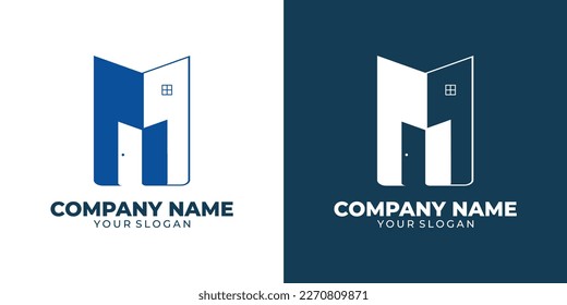 Simple Construction Buildings Company Logo