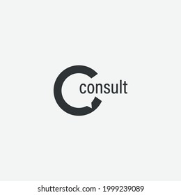 Simple Consultant Bubble Quest Logo Design Template