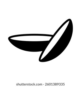 Simple contact lens icon. Vector.