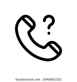 Simple Contact line icon isolated on a white background