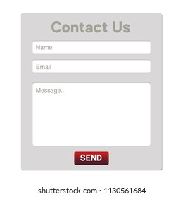 Simple Contact us form modern templates. Web Site design. Vector template.