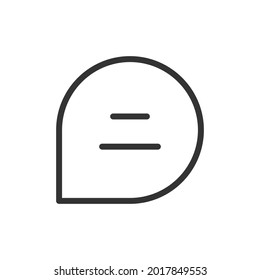 Simple contacto con el icono de línea de nosotros. Símbolo premium con estilo de trazo. Diseño del icono de contacto con nosotros. Ilustración vectorial.