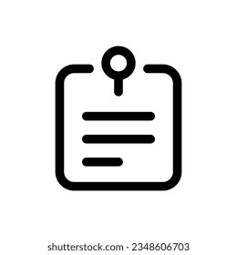 Simple Content icon. The icon can be used for websites, print templates, presentation templates, illustrations, etc