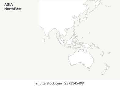 A simple continental world map with each continent depicted as a single solid shape