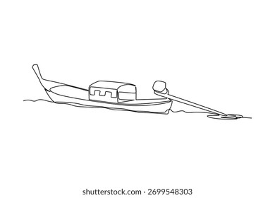 Simple continuous line drawing of all about transportation. simple line, creativity designer. Vector, Designer.