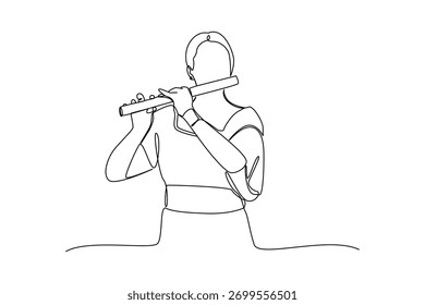 Simples desenho de linha contínua de tudo sobre Music Show. linha simples, designer de criatividade. Vetor, Designer.