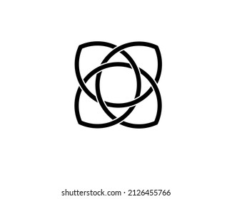 simple continuous line lotus logo icon