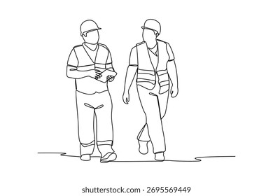 Linha contínua simples de desenvolvimento de propriedade. Linha simples, criatividade, vetor.