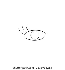 Einfache Kontur des Logos. Logotype für Schönheitssalon.