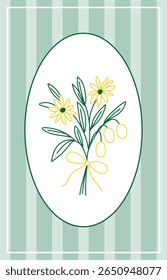Contorno Simples Contorno Flor Padrão de impressão. Tema de descanso de viagem e férias. Summer Resort Art Swatch Doodle Linha Mão Artesanato Decoração. Coquette Sketch Contorno Buquê 