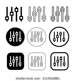Simple control icon sign design
