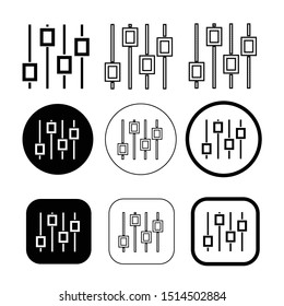 Simple control icon sign design