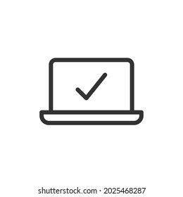 Icono de línea de control simple. Símbolo premium con estilo de trazo. Icono de diseño del control. Ilustración vectorial.