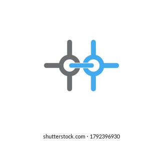 simple control symbol vector logo design icon