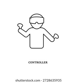 Ícone de Controlador simples para mídia social, aplicativo e web design. Ilustração vetorial, Eps 10.