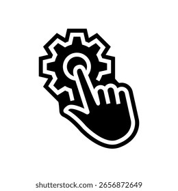 simple controls glyph icon vector. simple controls sign. isolated symbol illustration