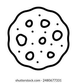 Simple Cookie icon. The icon can be used for websites, print templates, presentation templates, illustrations, etc