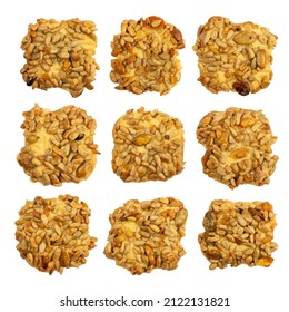 Simple Cookie Isolated, Oatmeal Sugar Bitten Cookies