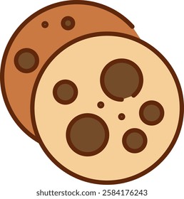 Simple Cookies Icon for Coffeeshop