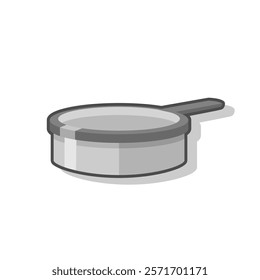 Simple Cooking Pan Vector Illustration