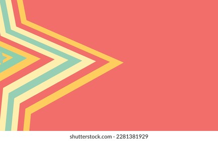 simple and cool abstract background combined with various star-shaped colors