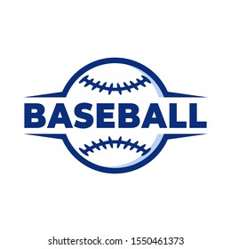 simple cool baseball logo design