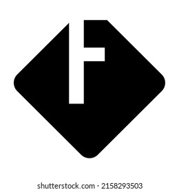 einfaches, cooles, schwarzes Buchstaben H rhombus Symbol-Design