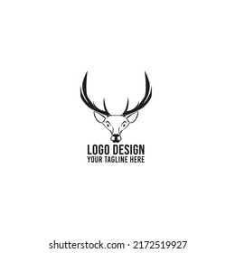 simple and cool deer head logo