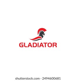 Simple cool gladiator logo design.