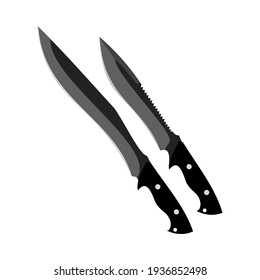 simple and cool knife vector design