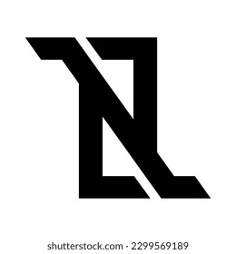 a simple and cool letter logo full of power and a very strong aura with a solid color