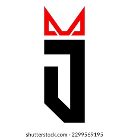 a simple and cool letter logo full of power and a very strong aura with a solid color