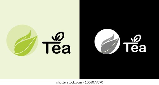 a simple and cool logo tea design
