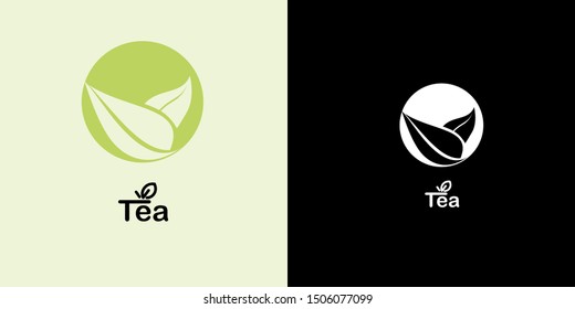 a simple and cool logo tea design
