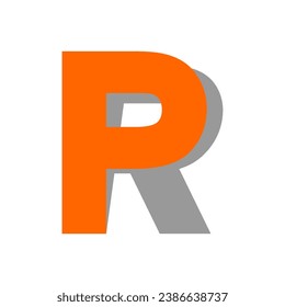 Simple and cool PR letter logo
