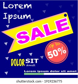 simple and cool sales template design