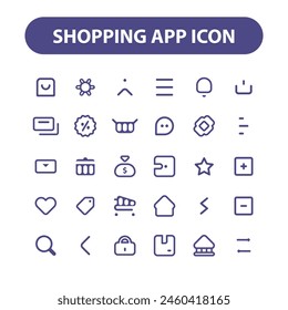 simple and cool shopping app icon design