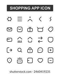 simple and cool shopping app icon design