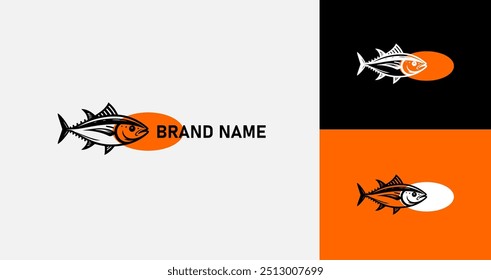 simple and cool tuna fish logo
