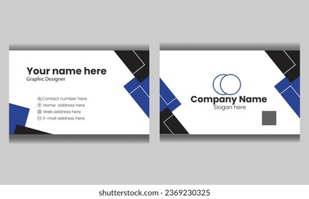 Simple and cooperate business card  layout design