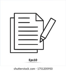 Simple Copy icon. Replication file outline symbol. Duplicate app sign.