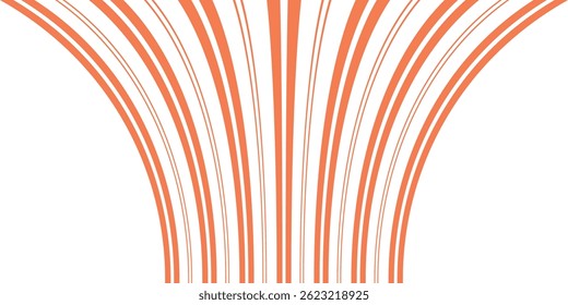 
simple coral curve line pattern.