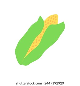 Simple corn icon design. Food vector