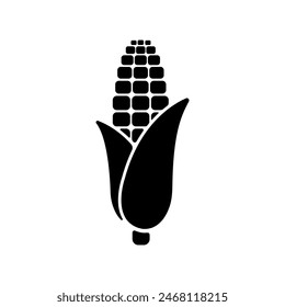 Simple corn vector icon illustration