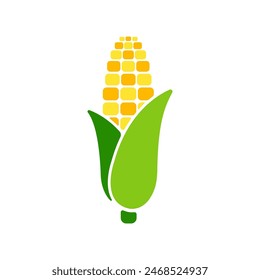 Simple corn vector icon illustration