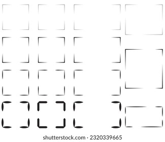 Simple corner template border frame