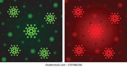 Ein einfacher Corona-Hintergrund